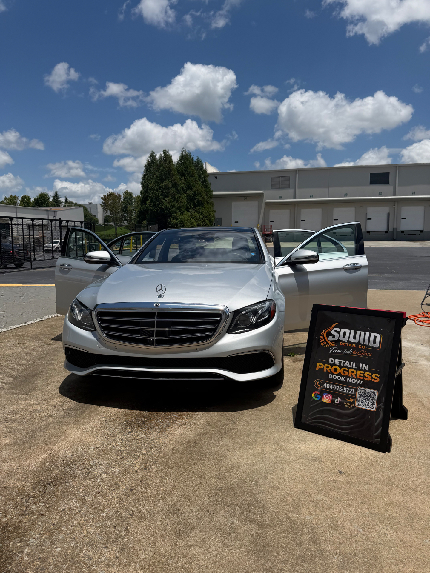 Freshly detailed luxury car by Squiids Mobile Detailing in Atlanta