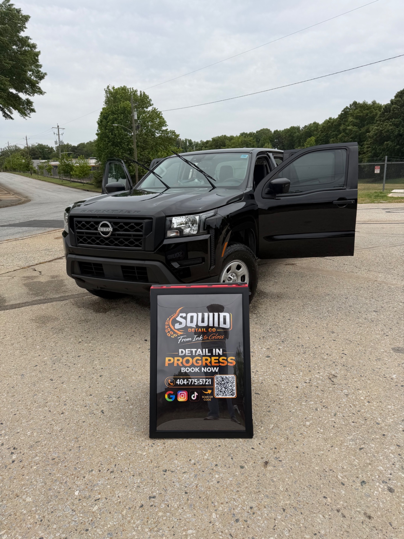 Nissan Frontier on-site detail
